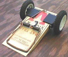 Yes, Rat Amok is a Victor Rat Trap on wheels. Trap is released via a micro servo.